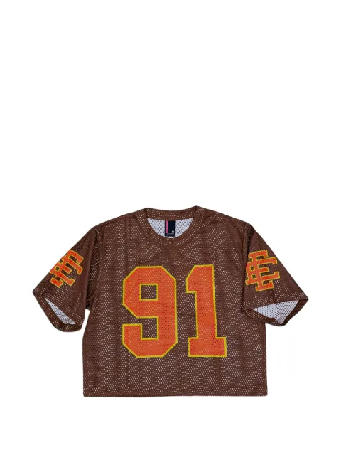 ERIC EMANUEL logo-print T-shirt Brown EE924