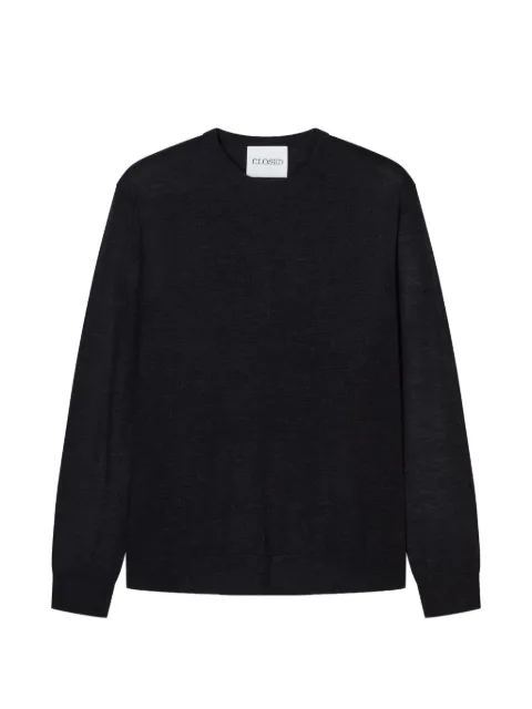 Closed crew-neck sweater Black C8673092M22