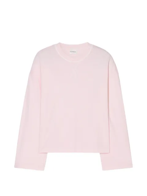 Closed logo-embroidered crew-neck T-shirt Pink C9534444H13