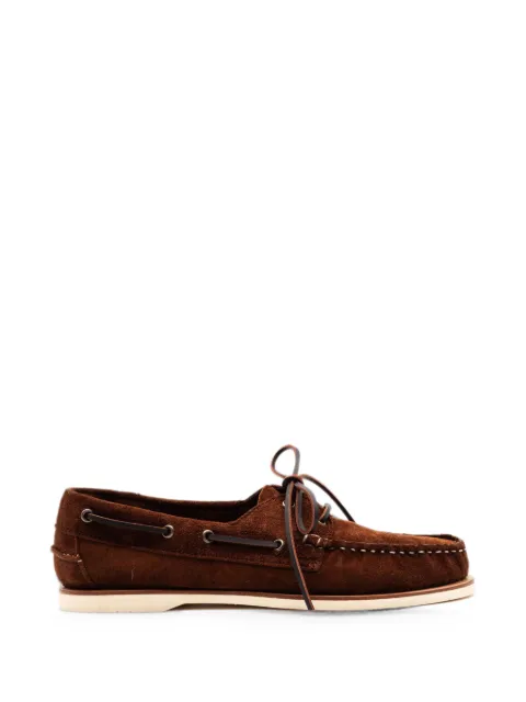 Berwick Shoes lace-up suede boat shoes Brown 5604SNUFF