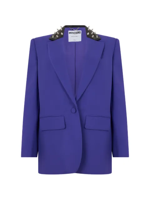 Moschino single-breasted blazer Purple A05335425