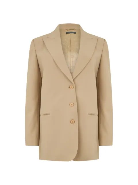 Alberta Ferretti oversized single-breasted jacket Neutrals A05051627