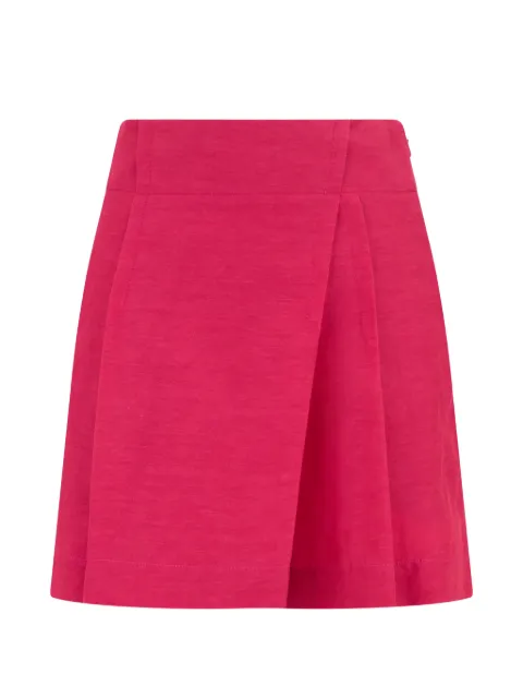Alberta Ferretti wrap-design pleated skorts Pink A03160120