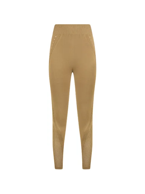 Alberta Ferretti perforated high-waisted leggings Neutrals A03821604