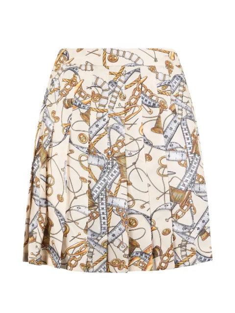 Moschino graphic-pattern midi skirt Neutrals A01045556