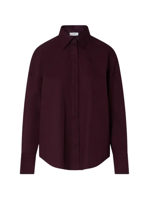 LIU JO shirt with jacquard satin insert Purple WF6134T730A