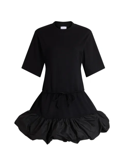 Patou drawstring-waist bubble-hem mini dress Black JE2799990999B