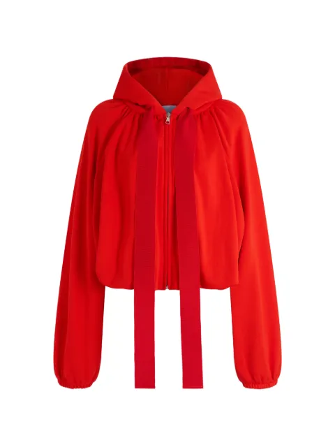 Patou zip-up drawstring hoodie Red JE2669995320R