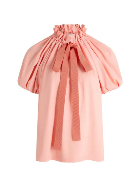 Patou ruffled bow-detail blouse Pink JE1399999464P