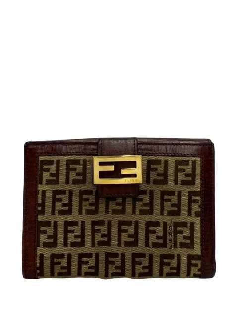Fendi Pre-Owned 2000-2010 Zucchino Canvas Bifold Wallet small wallets Neutrals WB7EXZ46TFNA3G9H