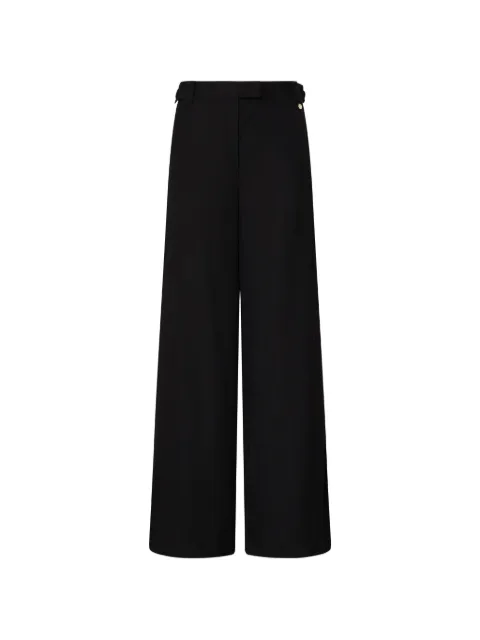 LIU JO flamed viscose trousers Black PF6018T738A22222