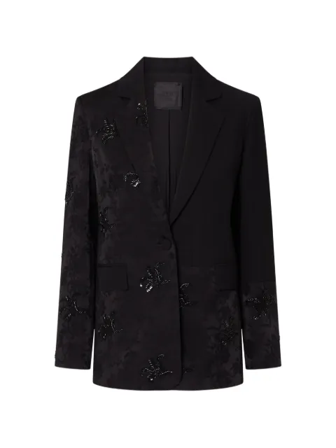 LIU JO jacket with jewel embroidery Black PF6015TS96A22222