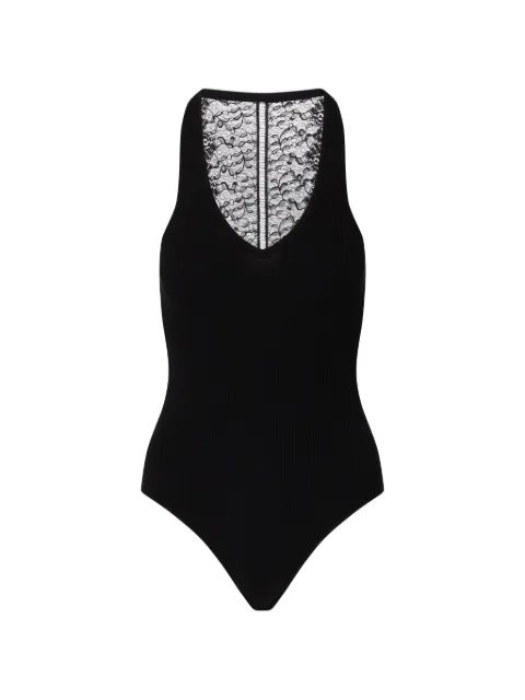 LIU JO bodysuit with lace insert Black PF6006MS99E22222
