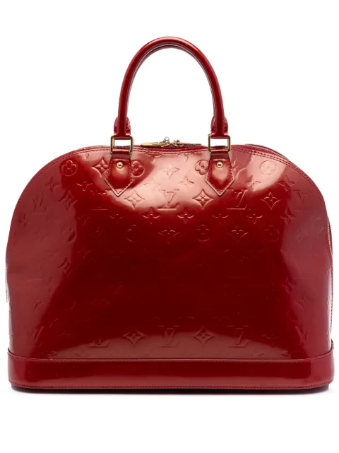 Louis Vuitton Pre-Owned 2012 Monogram Vernis Alma GM handbag Red L3Z7GU14IYJU9X7M