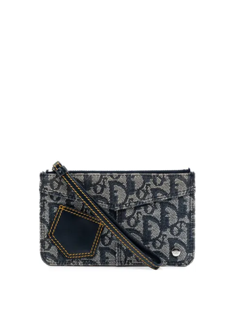 Christian Dior Pre-Owned 2001 Diorissimo Trotter Canvas Wristlet pouch Blue LA5IPWL1H7NUO2KQ