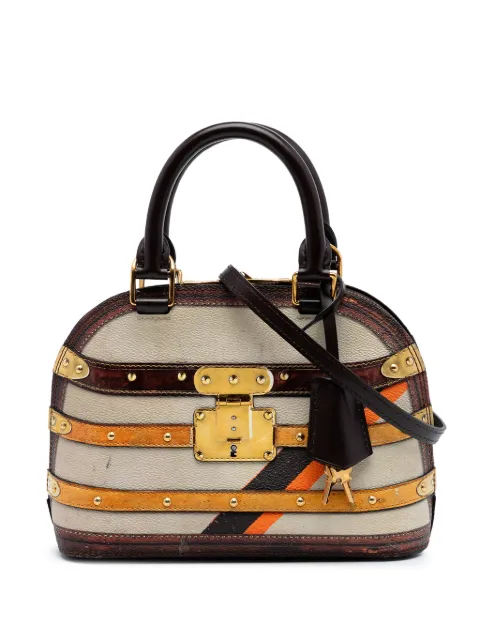 Louis Vuitton Pre-Owned 2018 Transformed Canvas Time Trunk Alma BB satchel Neutrals 3JH91I38HG0G6TEY