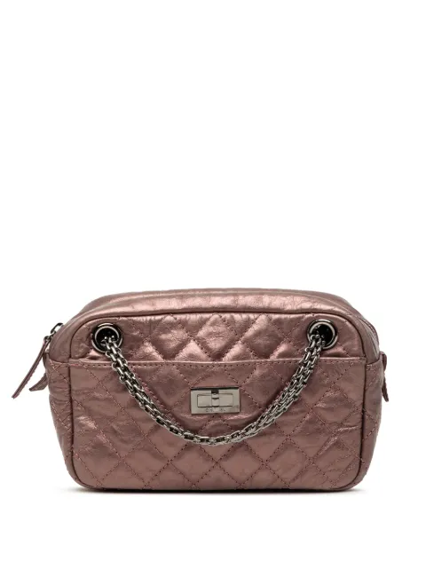 CHANEL Pre-Owned 2008-2009 Small Metallic Quilted Aged Calfskin Reissue Camera Bag shoulder bag Pink CKR3Q0CVRLXF15C3