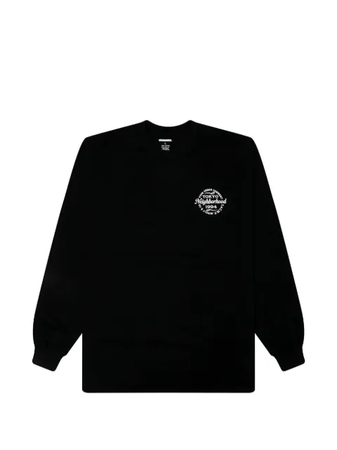 Neighborhood LS-4 logo-print T-shirt Black 261PCNHLT04