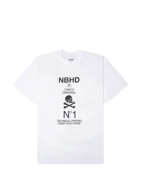 Neighborhood SS-8 logo-print T-shirt White 261PCNHST08
