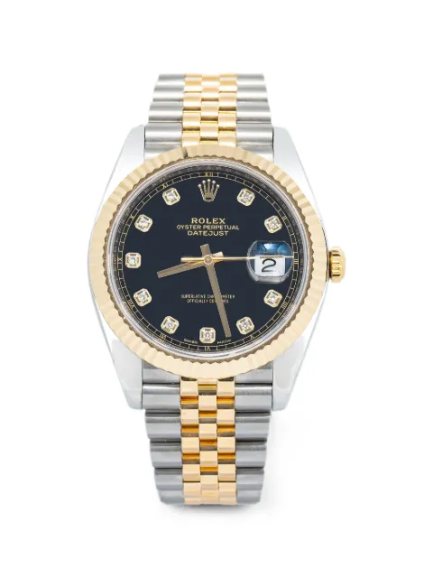 Rolex Datejust diamond 41mm watch Black 126333