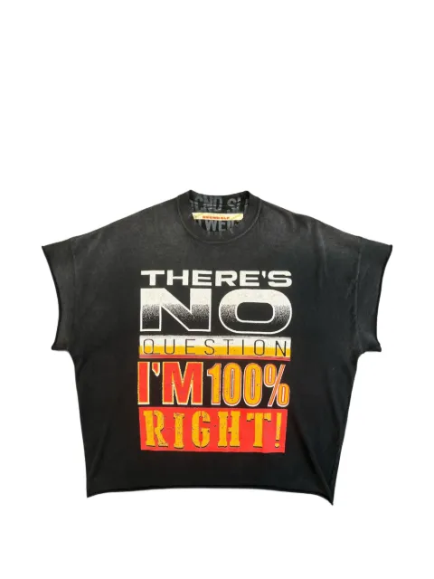 SECND SLF No Question cap-sleeved T-shirt Black NOQNCSBLK