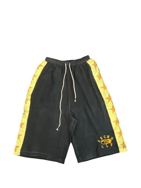 SECND SLF Jumbo Practice drawstring shorts Black JMBPRACSHBLKYLW