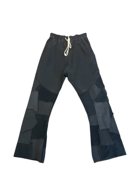 SECND SLF patchwork track pants Grey TETRSPBLK