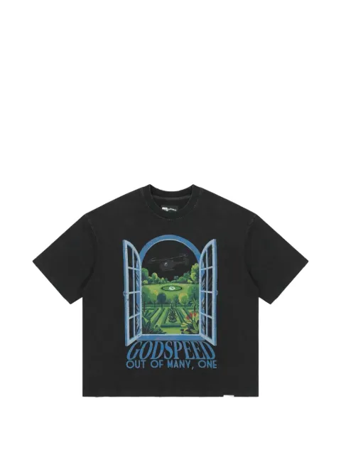 GODSPEED graphic-print T-shirt Black GS370