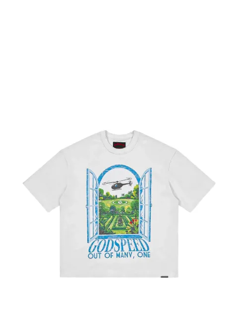 GODSPEED Helipad Dreams graphic-print T-shirt White GS371
