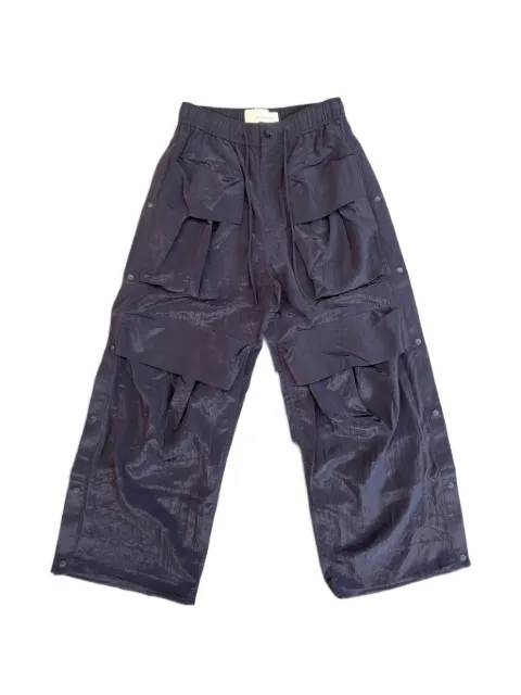 Feng Chen Wang multi-pocket cargo pants Blue FUS21TR25