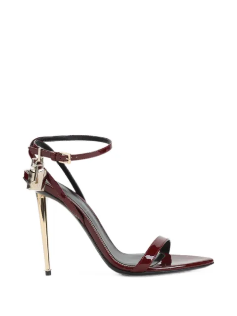 TOM FORD padlock-detail heeled sandals Red W2272LCL072P