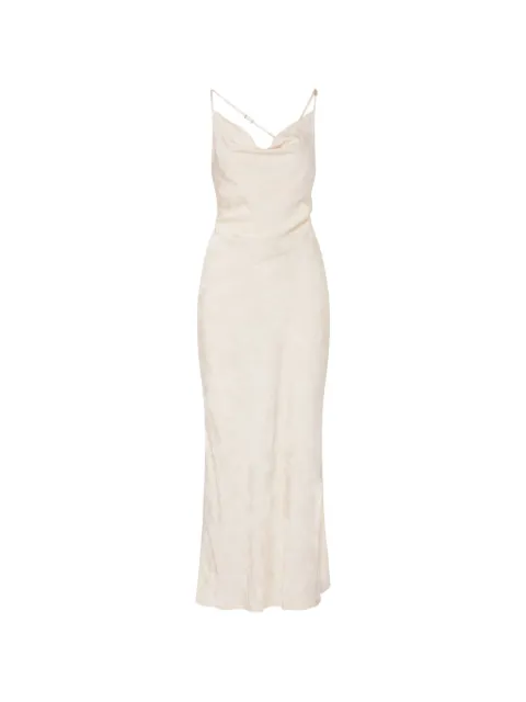 LIU JO long jacquard dress Neutrals PF6065TS96A