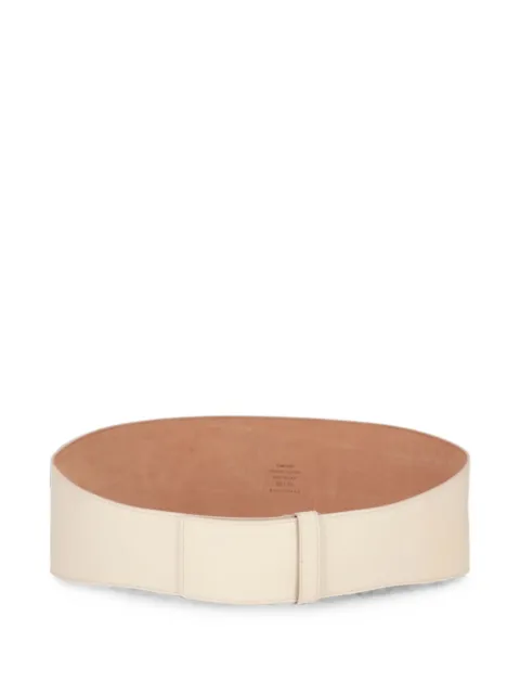 TOM FORD wide-style leather belt Neutrals B0114RPATCHA
