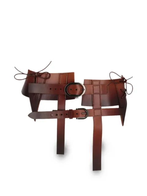 TOM FORD buckle-fastening lace-up belt Brown B0133RC91COG