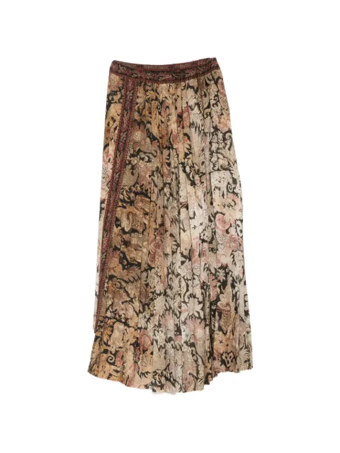 Pierre-Louis Mascia Ceto floral-print asymmetric skirt Neutrals CETOSGO12939101519607
