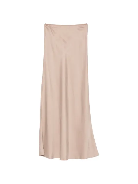 Fabiana Filippi satin-finish maxi skirt Neutrals GND216F361D9880000