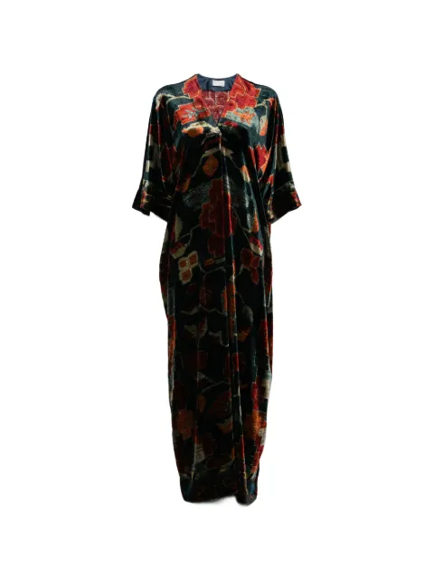Pierre-Louis Mascia velvet maxi dress Blue KANADAAB