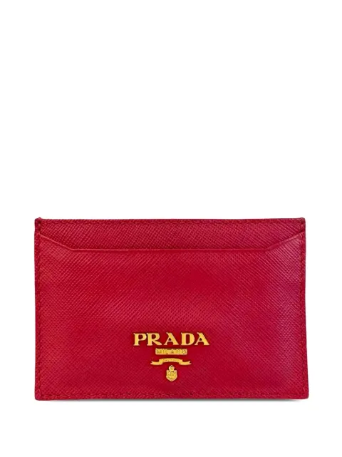 Prada Pre-Owned 2010-2026 Saffiano Case card holder Pink 9NJJ5U1AAB2JBPKT