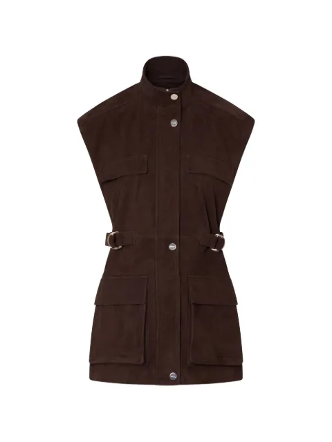 LIU JO suede vest Brown PF6044P0382X0800