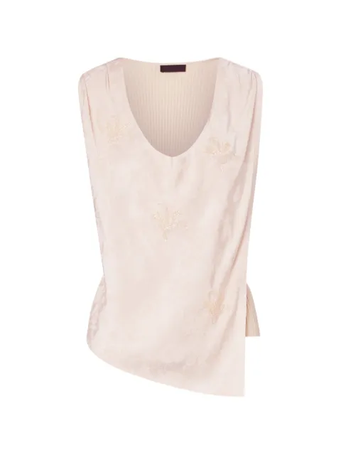 LIU JO top with jewel embroidery Neutrals PF6011MS99EX0793