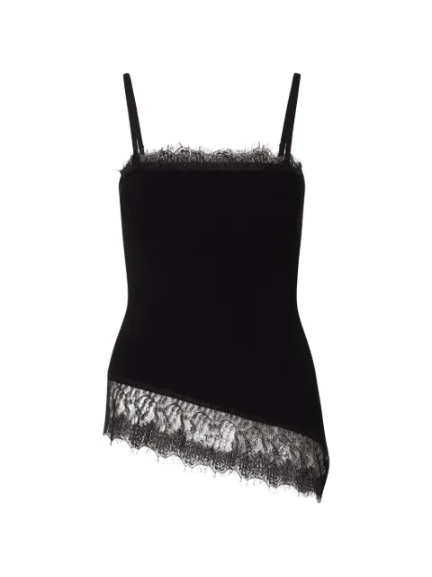 LIU JO asymmetric top with lace details Black PF6008MS99E22222