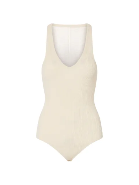 LIU JO bodysuit with lace insert Neutrals PF6006MS99E