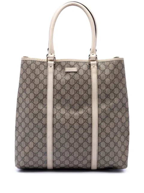Gucci Pre-Owned 2016-2026 GG Supreme Joy Vertical tote bag White OATQ4AZCC83O8IYF