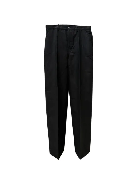 Rick Owens pressed-crease trousers Black RU02F4332MOR