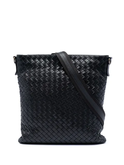 Bottega Veneta Pre-Owned 2012-2026 Nappa Intrecciato VN crossbody bag Black A29XG0YO30W846LZ