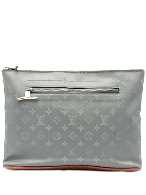 Louis Vuitton Pre-Owned 2018 Monogram Titanium Pochette Cosmos clutch bag Grey 3ICY9KZQOGA7AMZ5
