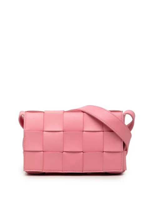 Bottega Veneta Pre-Owned 2012-2026 Small Nappa Intrecciato Cassette crossbody bag Pink 9W36NUYX8XPJUM1V