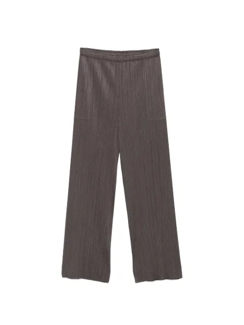 Pleats Please Issey Miyake Monthly Colors: June pleated trousers Grey PP66JF164