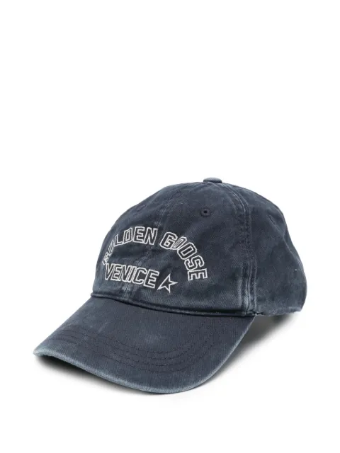 Golden Goose six-panel logo-embroidered baseball cap Blue GUP02837P002618