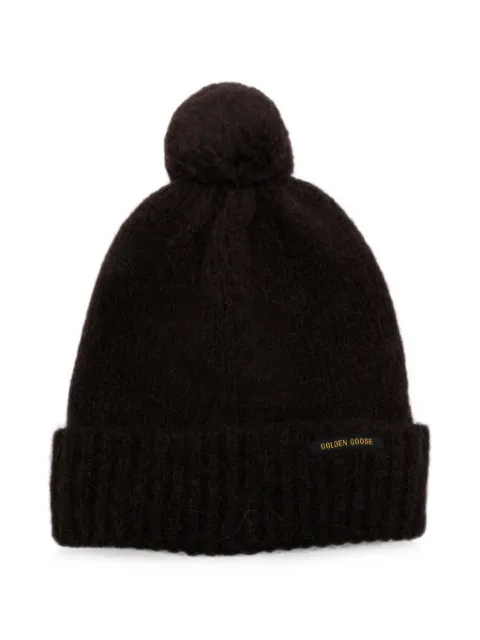 Golden Goose Didi beanie hat Brown GUP01234P002664